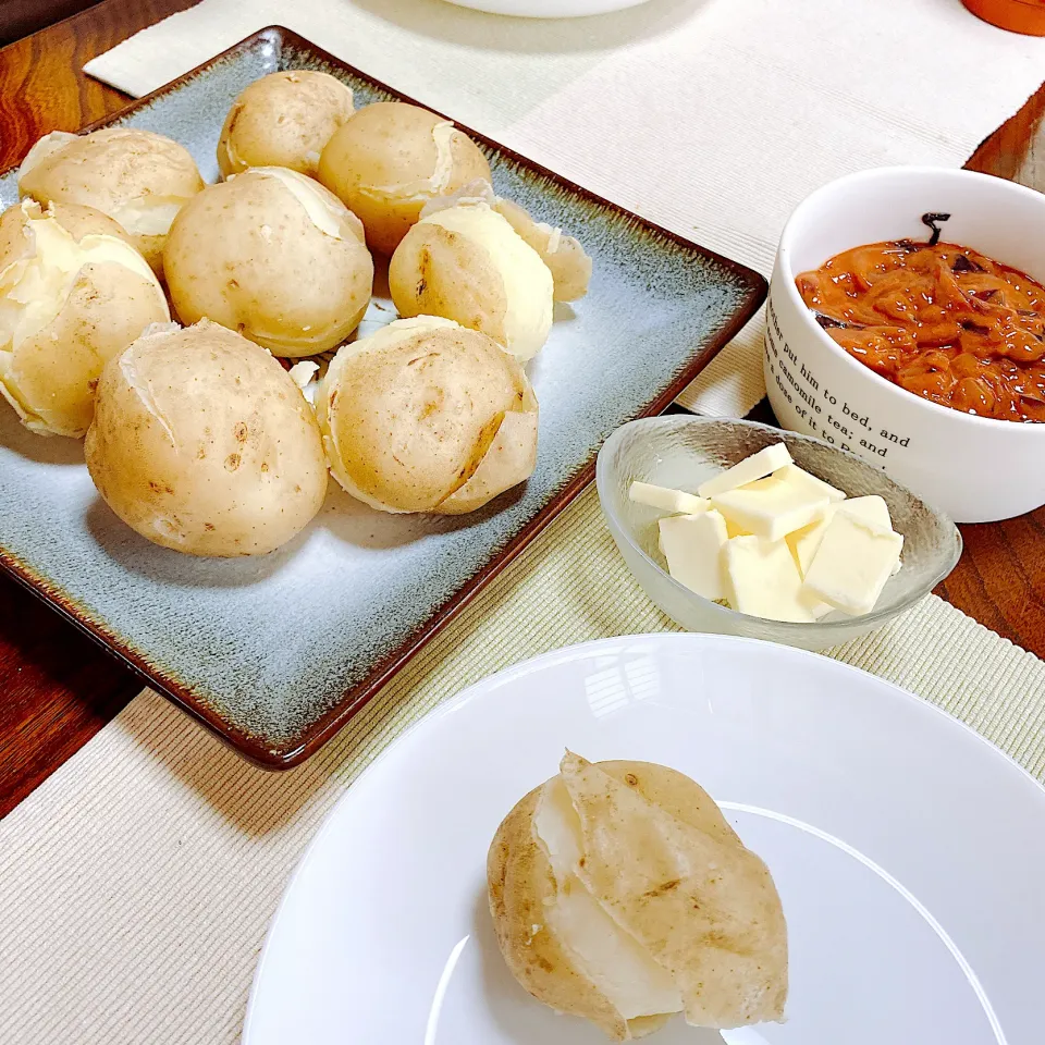 Snapdishの料理写真:ジャガイモ🥔茹でました|akkoさん