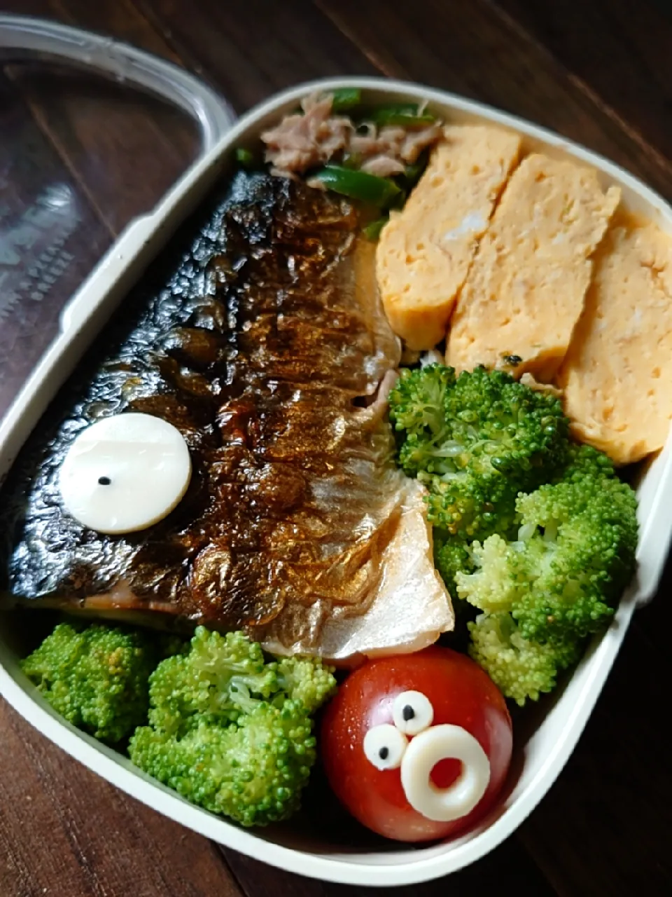 Snapdishの料理写真:漢の…長女用🍱鯖の塩焼き弁当|ᵏᵒᵘさん