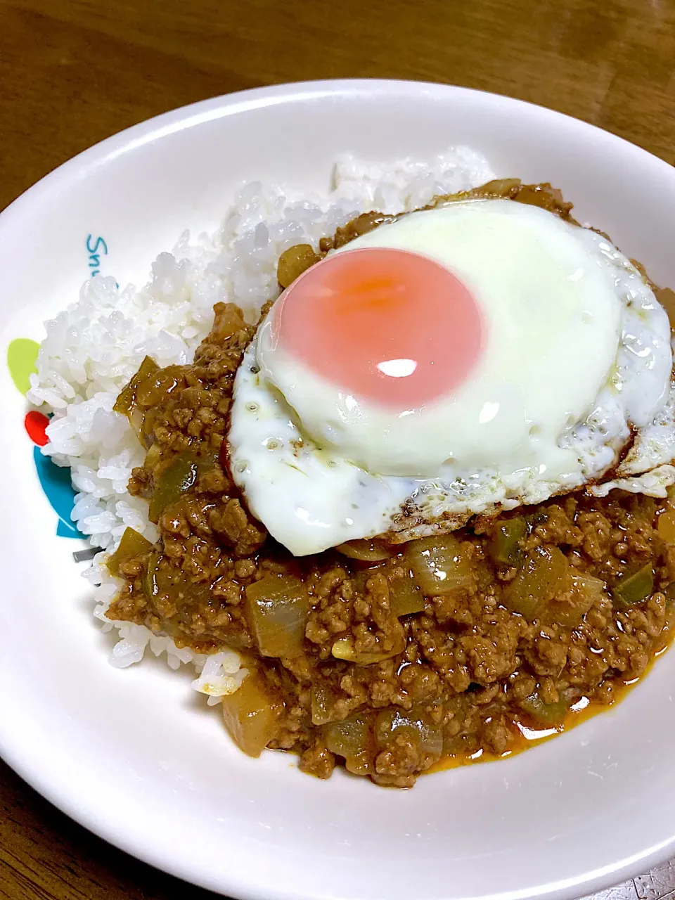 目玉焼きのせキーマカレー|sinさん