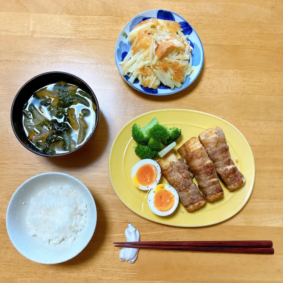 肉巻き厚揚げ豆腐🥓|ちゃみこさん