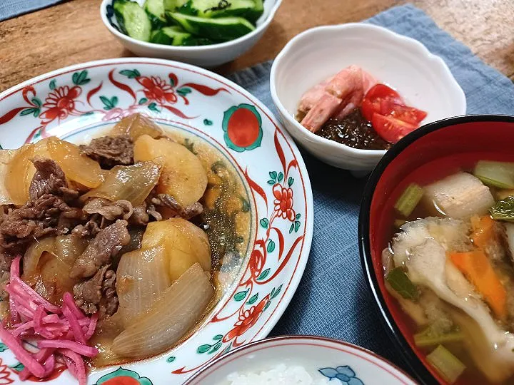 肉じゃが定食|ぱいんてーるさん