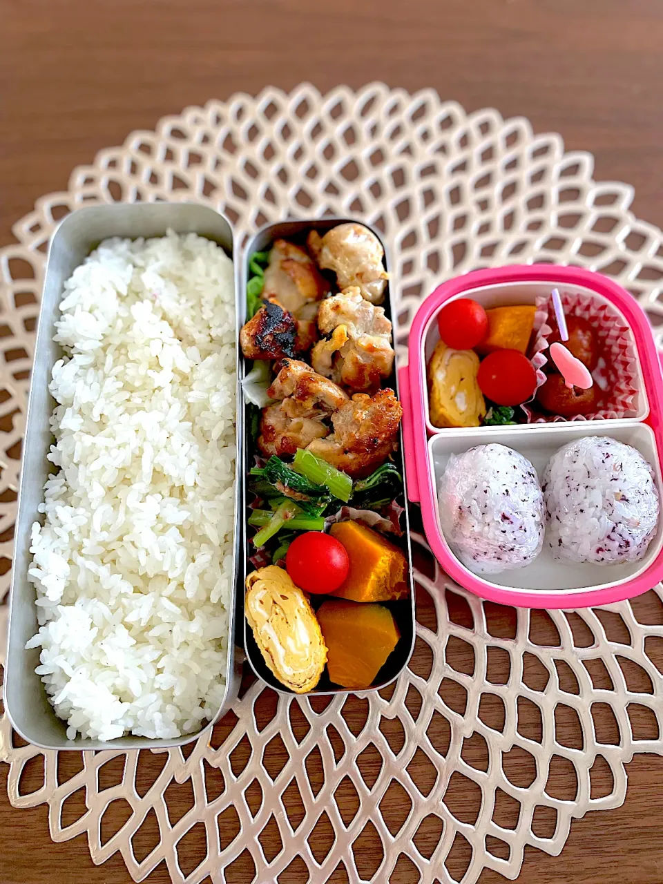 年中さんと父のお弁当🌸|みーぬさん