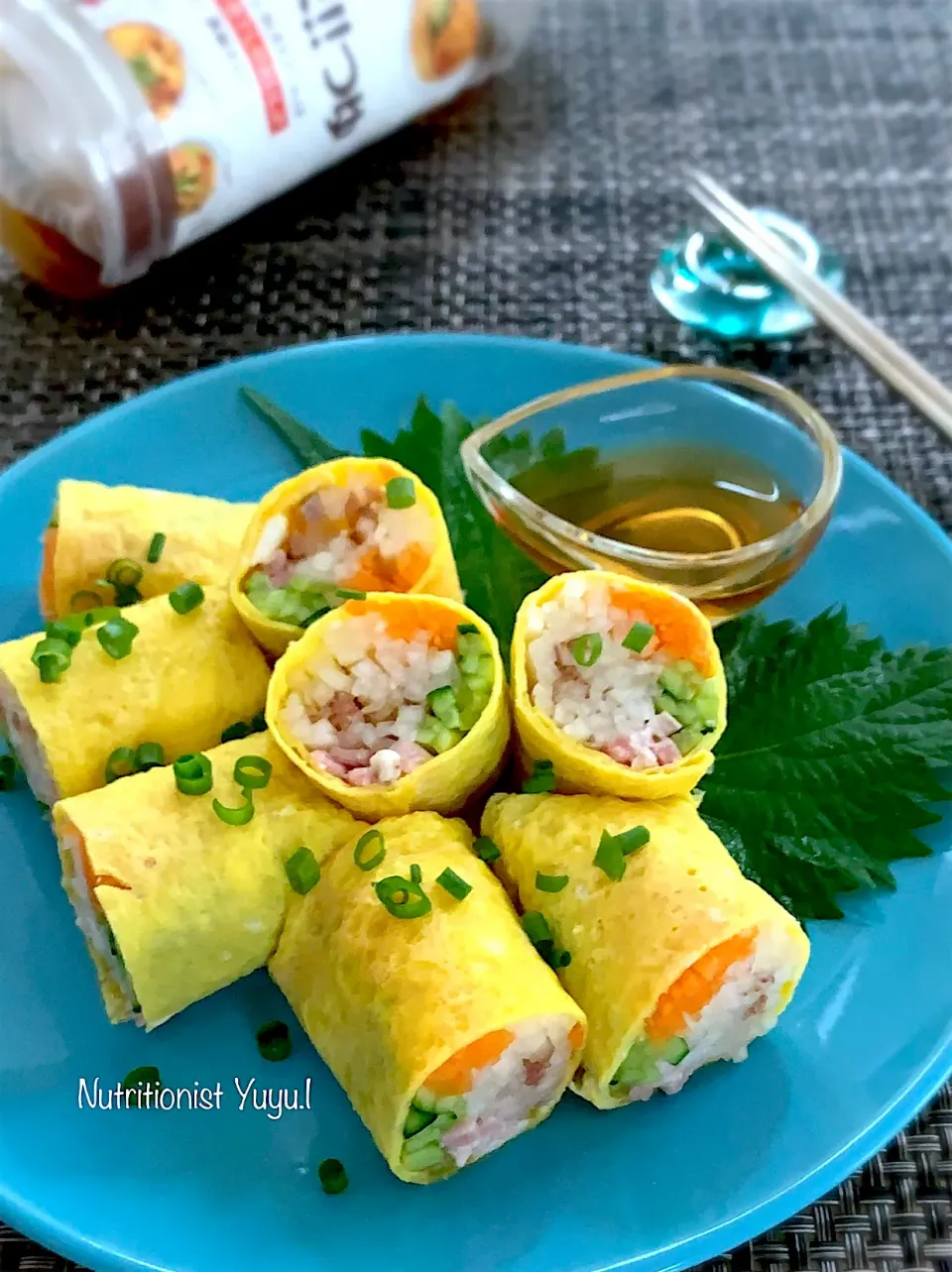 焼き豚と野菜の卵巻き〜さっぱりつゆ味|ゆーこどんさん