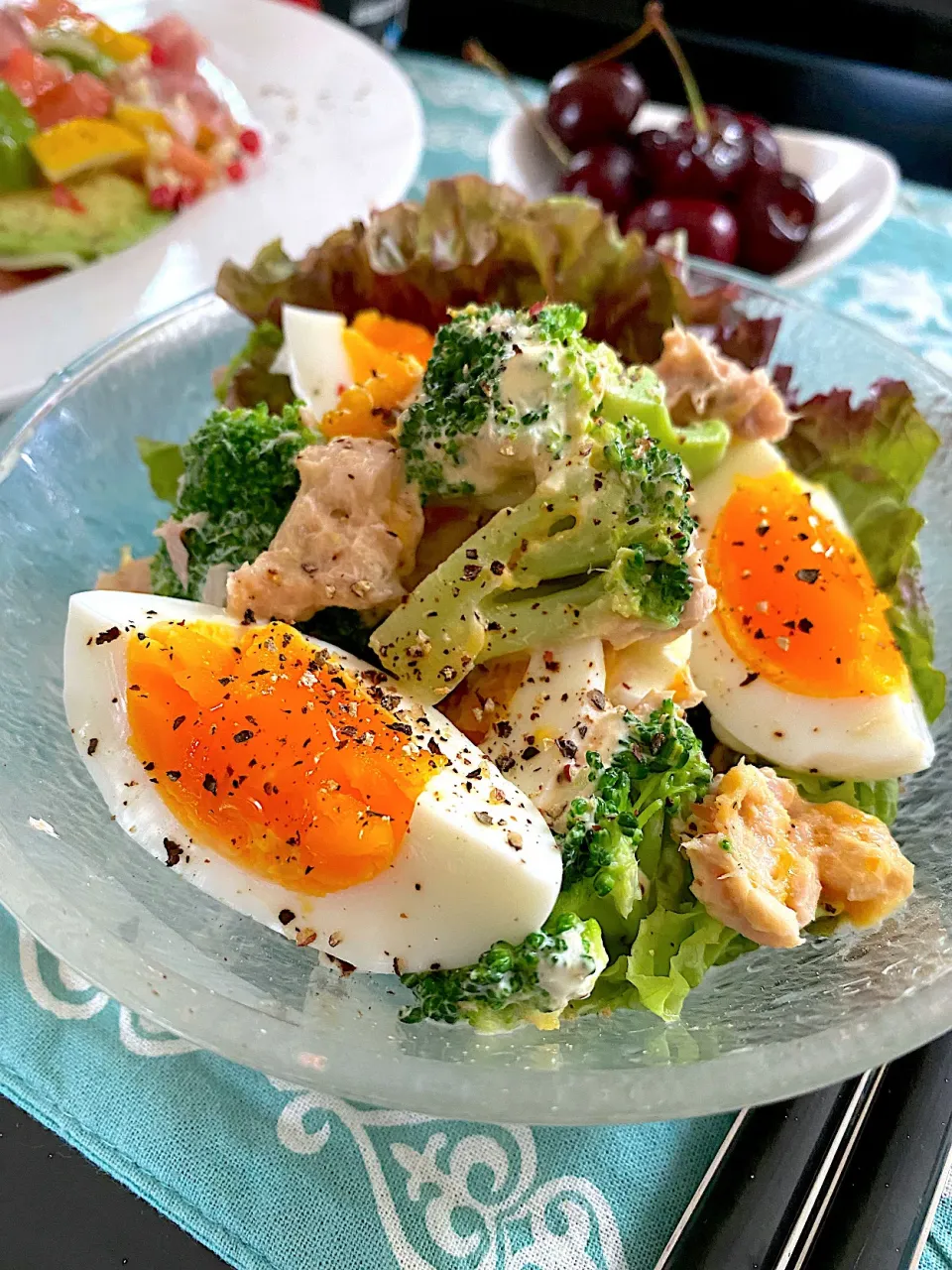 Snapdishの料理写真:ゆで卵とブロッコリーのデリ風サラダ🥦|ゆかりさん