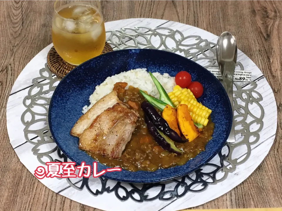 Snapdishの料理写真:夏至の日カレー|チムニーさん