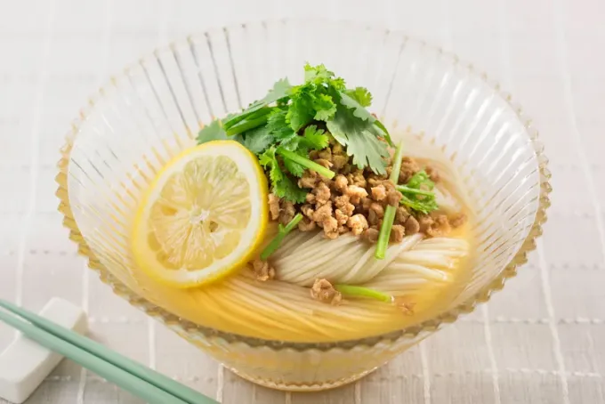 Snapdishの料理写真:さっぱりレモン涼麺|マルコメ キッチンさん