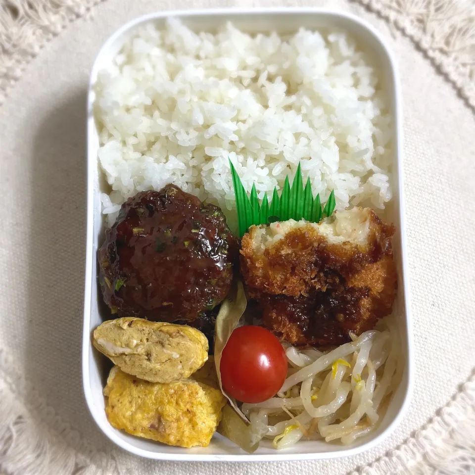 甘辛キャベツつくね弁当|おいもさん