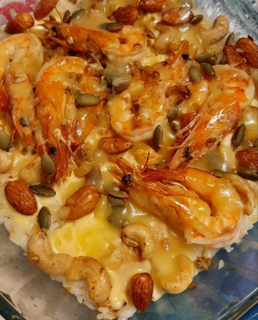 baked prawn cheese rice|ģřãçîöůşさん