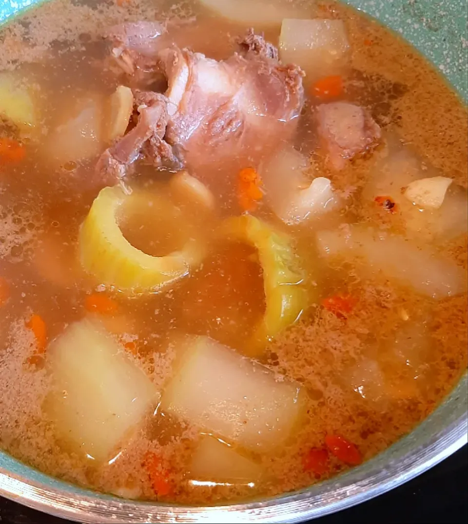 Snapdishの料理写真:🥣 Soup ~ pork ribs, bitter gourd, wax gourd, goji berry|ģřãçîöůşさん