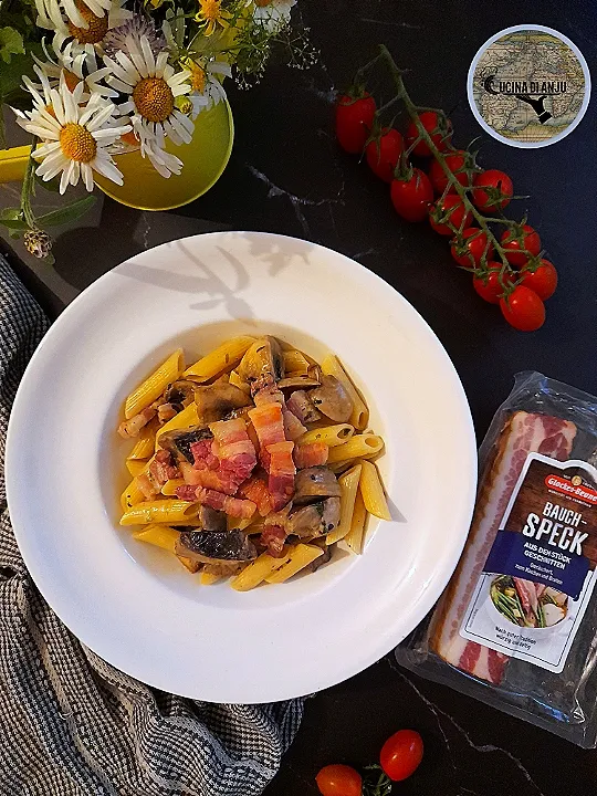 PENNE FUNGHI E SPECK|Cucina Di Anjuさん