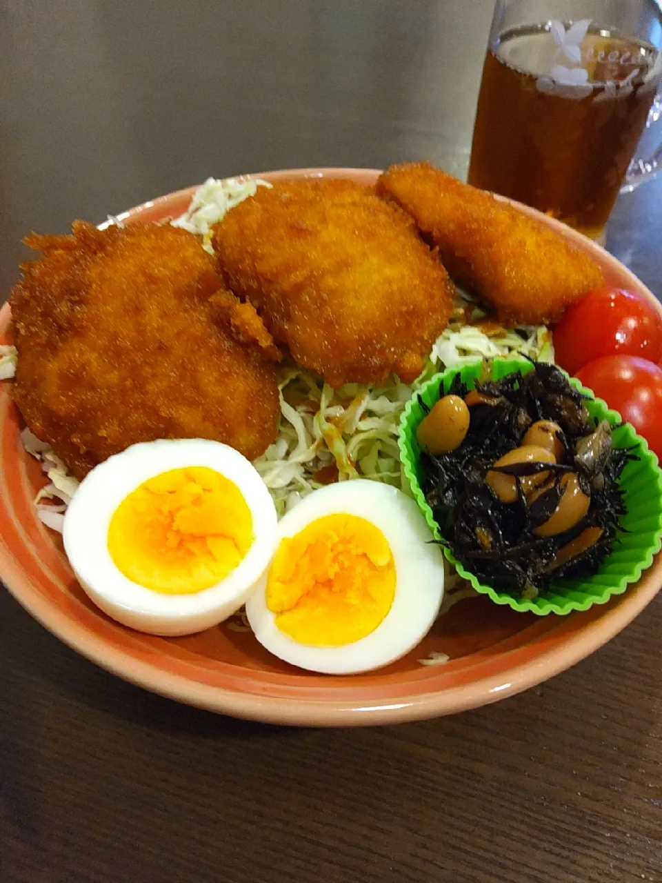 Snapdishの料理写真:息子置き弁🍱ソースかつ丼|Rieさん