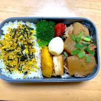 Snapdishの料理写真:鶏肉大根弁当|SAKIさん