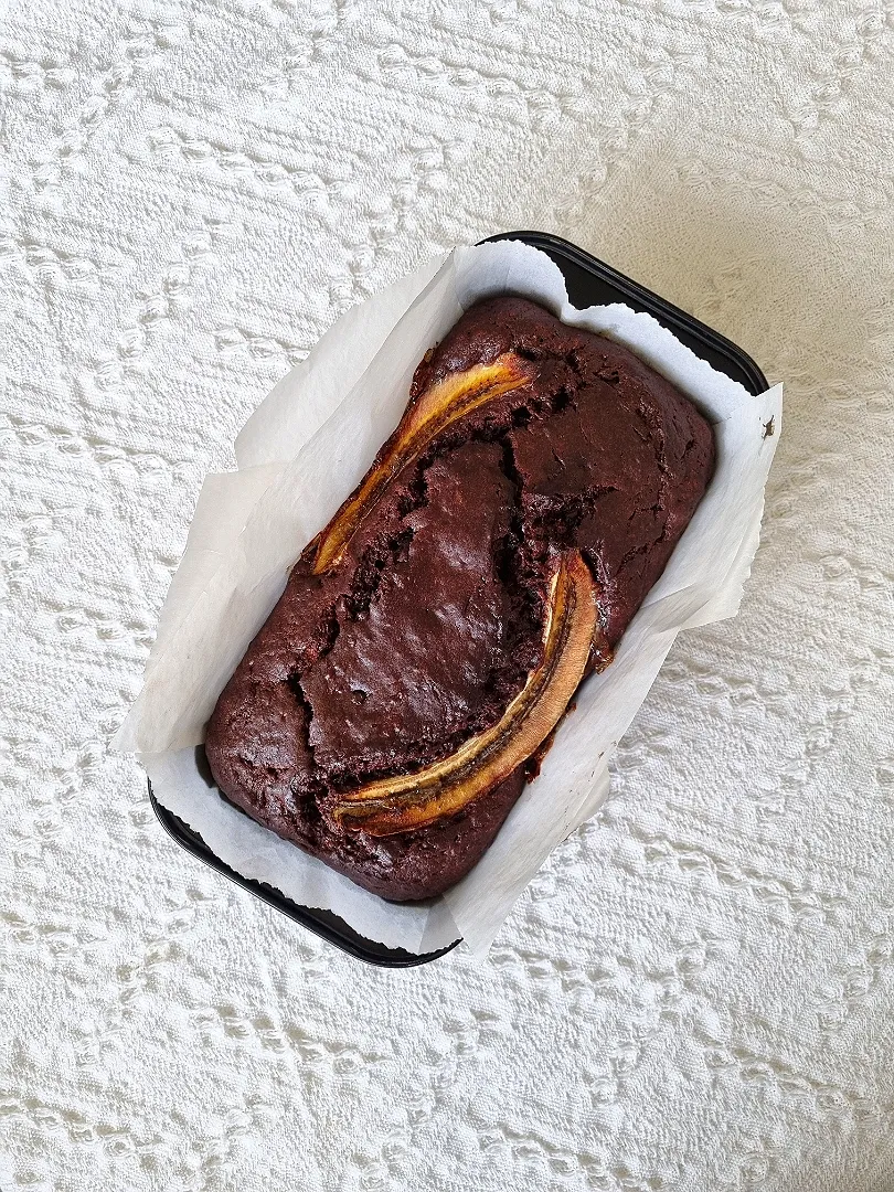 Dark chocolate banana bread with choc chips|Puisung90さん