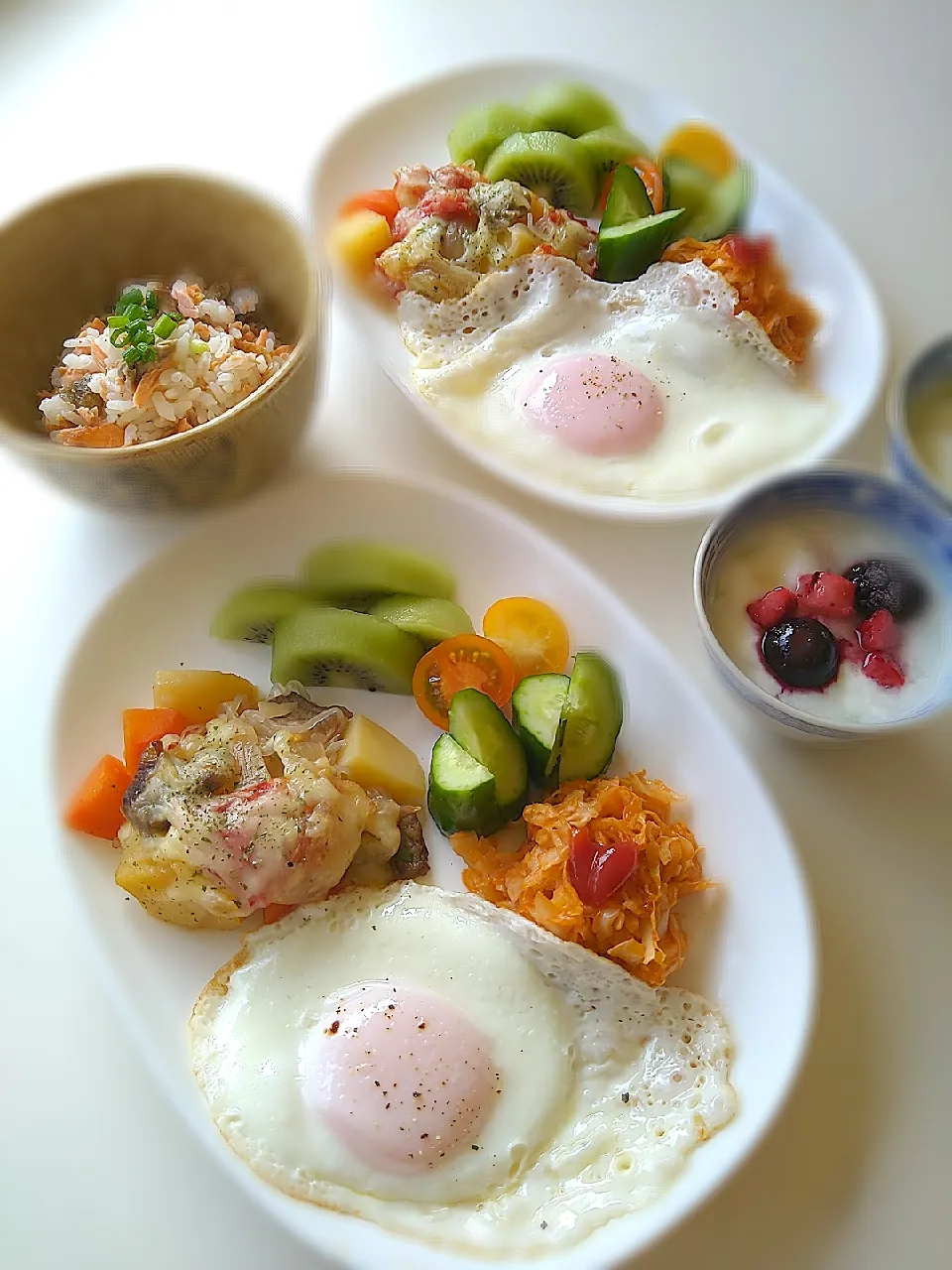 朝ごはん🌄！|まめころさん