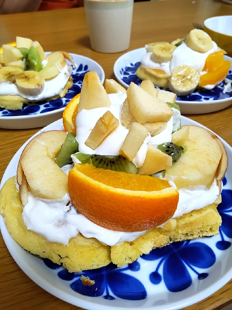 Snapdishの料理写真:娘ちゃんcooking🌼ホットケーキ|みおさん