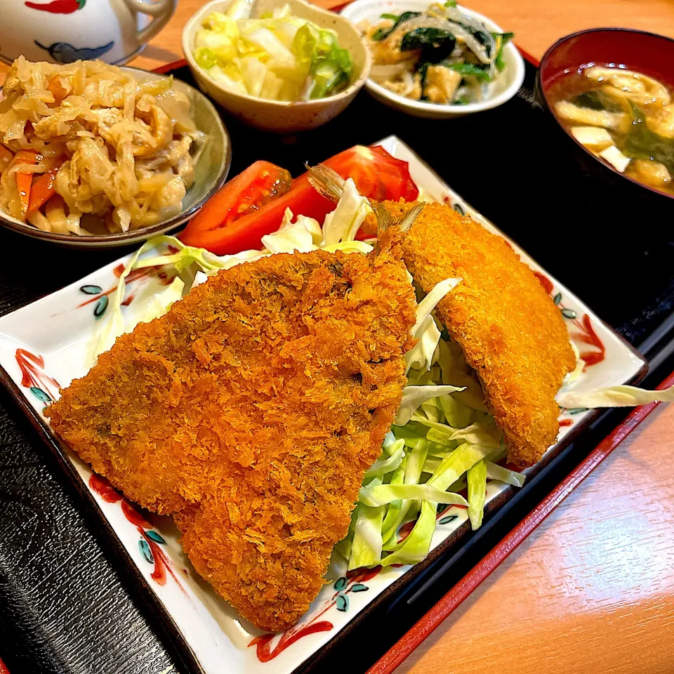 アジフライ定食@わさび(月島)|塩豚骨さん