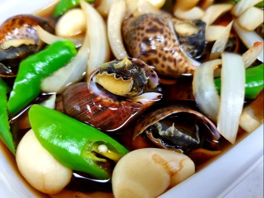 sea snails in soy sauce marinade|steven z.y.さん