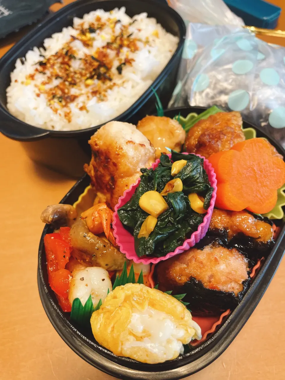 Snapdishの料理写真:今日の旦那の　#お弁当|sacchan( ﾐΦﻌΦ)ฅさん