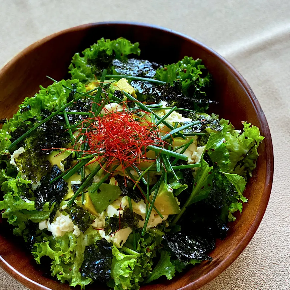 Snapdishの料理写真:🥬🇰🇷🥑アボカドと豆腐の韓国風サラダ|ゆきぽん@ゆきの家飲み料理さん