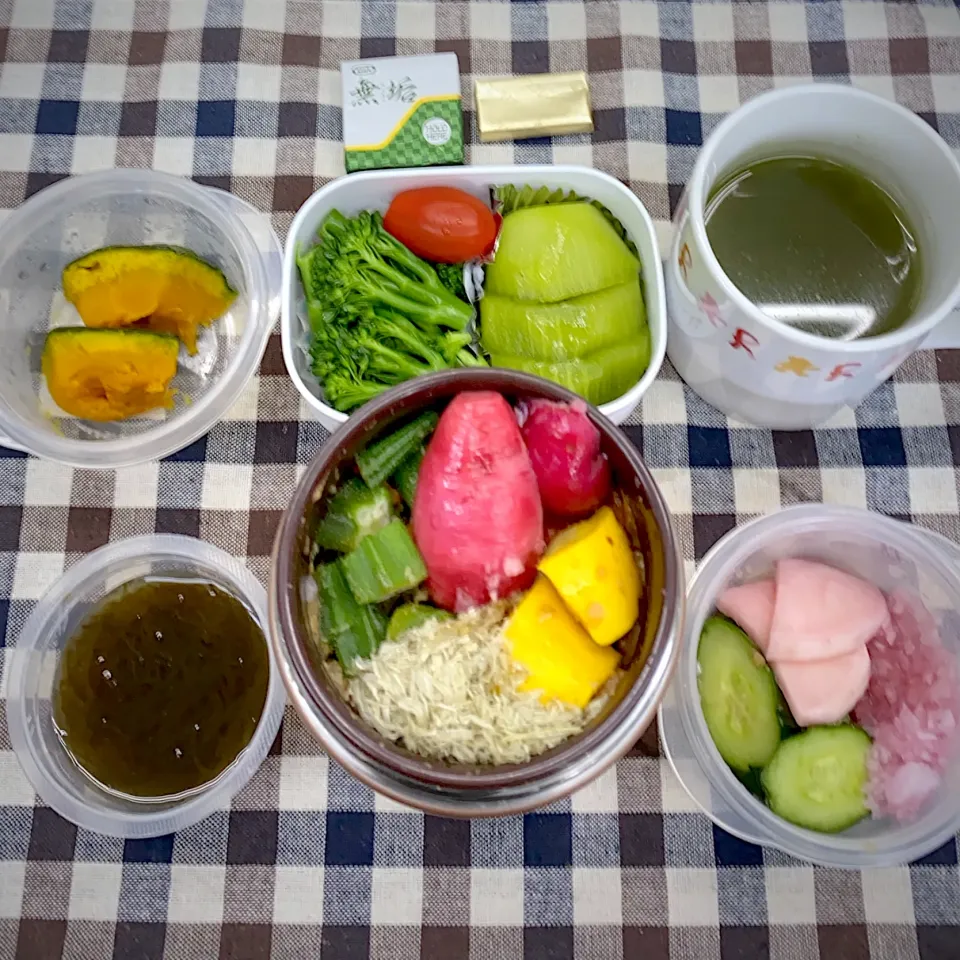 今日のお弁当★1食で20品目以上摂れるもち麦スープジャー弁当です|riko30294さん