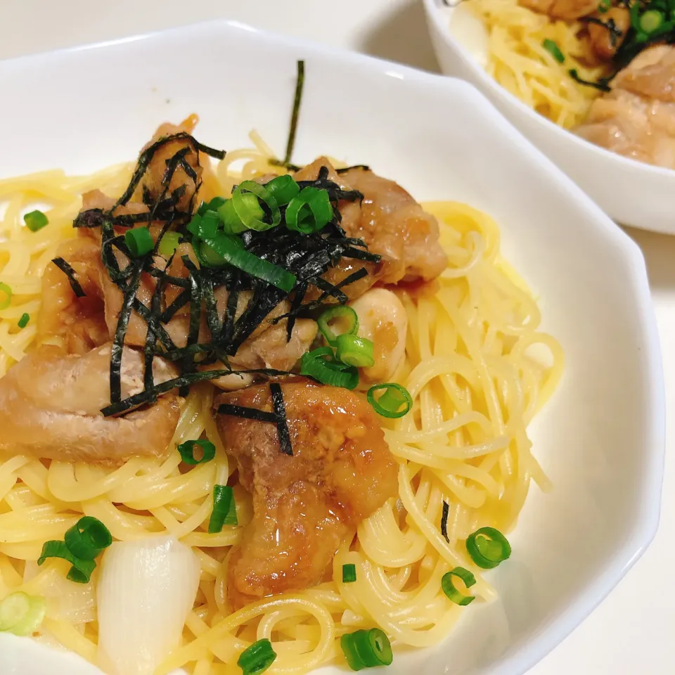 ワンパンで照り焼きパスタ🍝|たん助さん