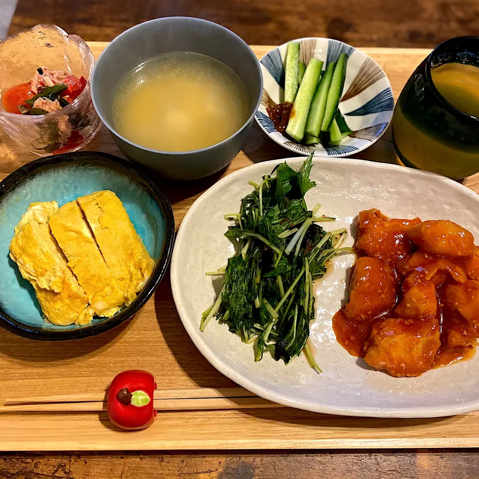 Snapdishの料理写真:韓国風甘辛チキン|なつこさん