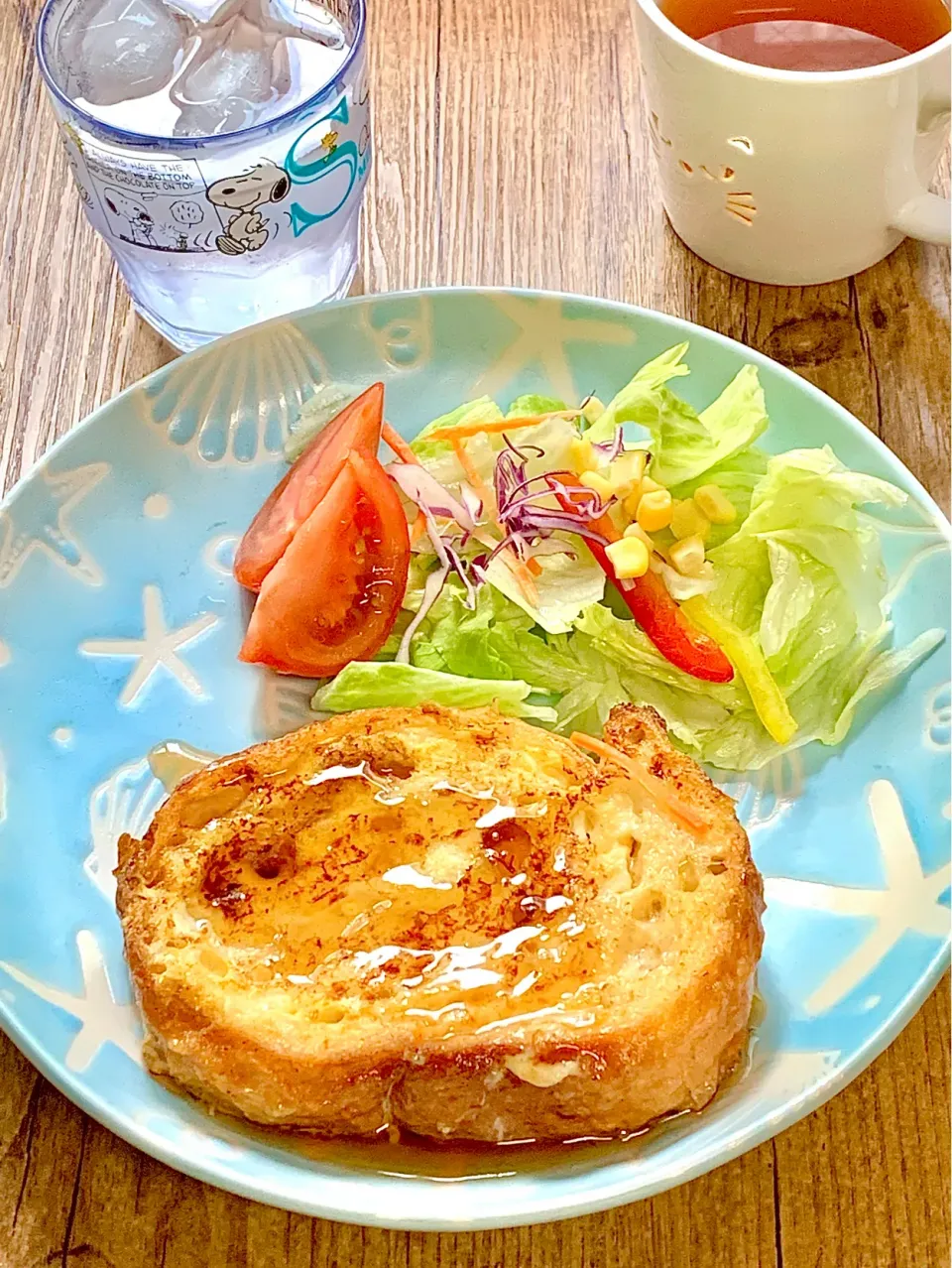 フレンチトーストde breakfast🍯🥖|ROSE & ROSEさん