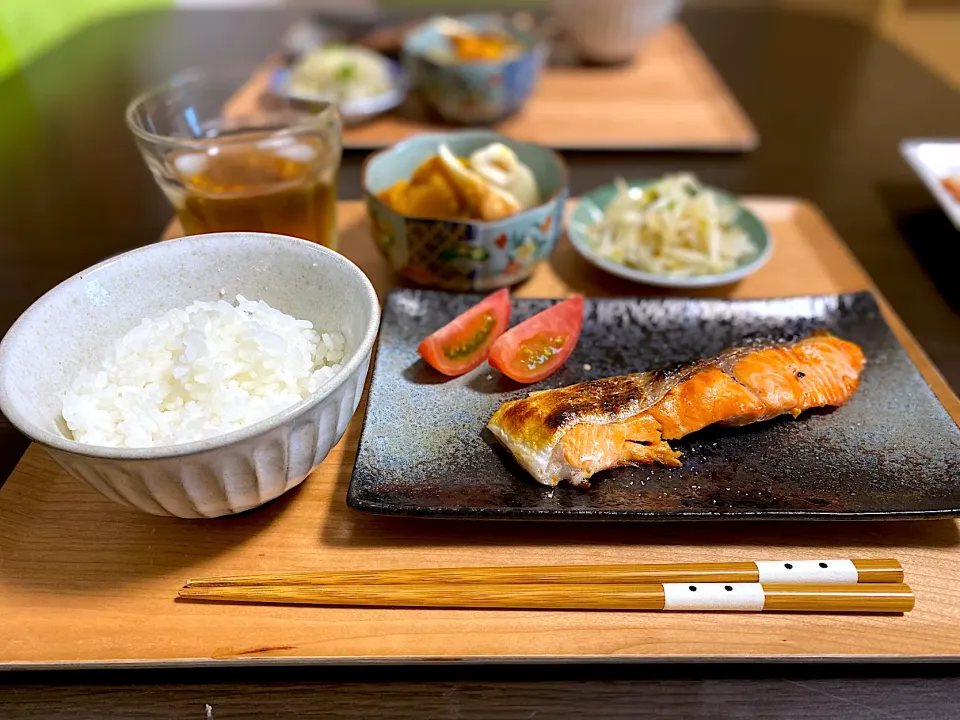 銀鮭の塩焼き　冷やし大根煮　もやしポン酢|ちぐあささん