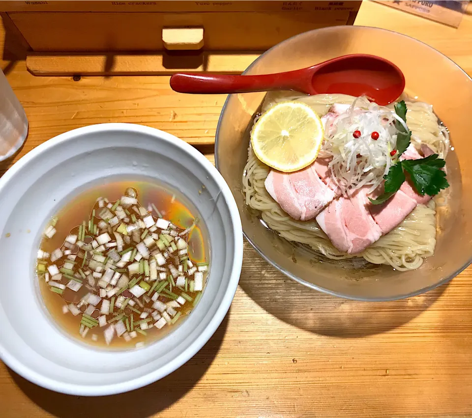 しじみ貝の冷やし昆布水つけ麺@焼きあご塩らー麺たかはし上野店|morimi32さん