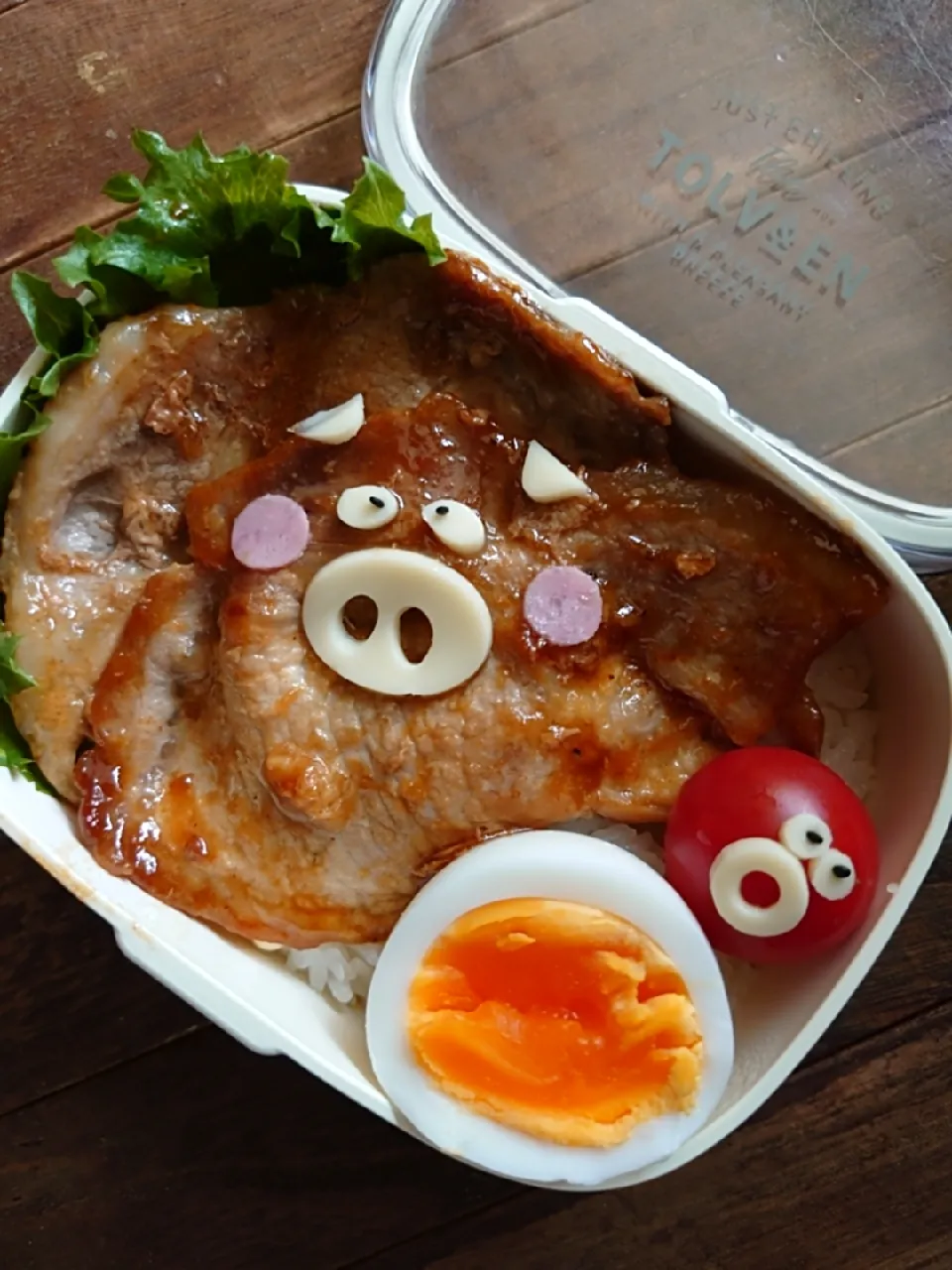 漢の…長女用🍱白飯が進むぞ豚の生姜焼き弁当|ᵏᵒᵘさん