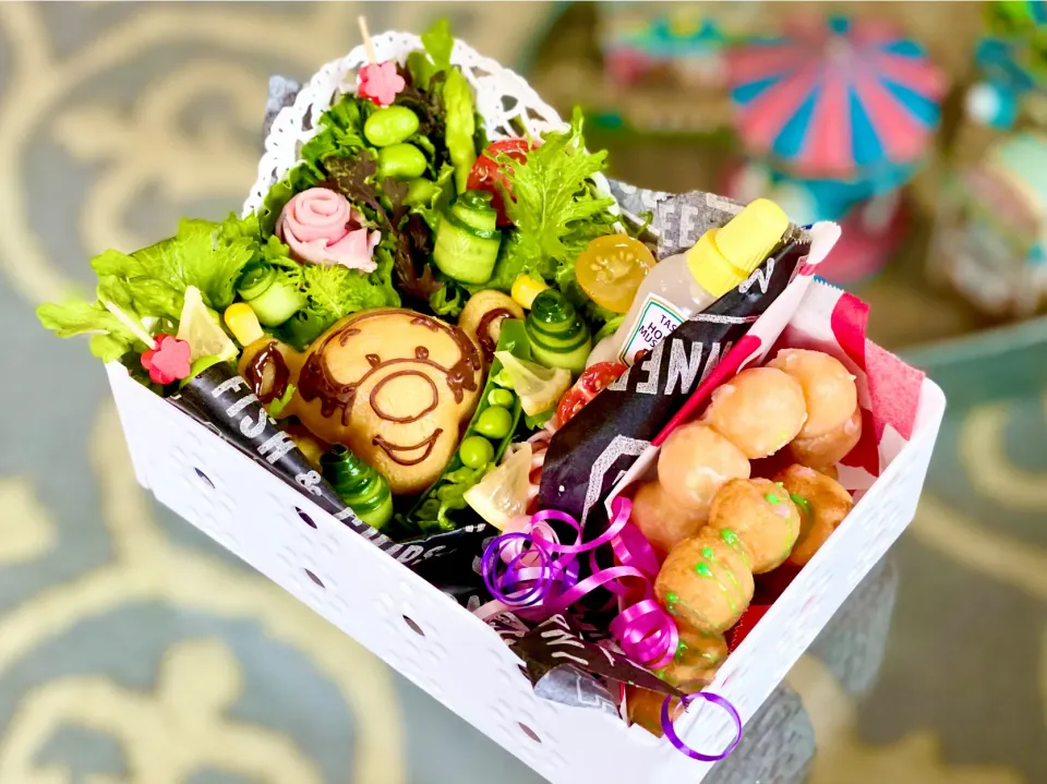 💐Gluten-free Salad Bouquet & Pon de Ring Donuts🍩|The Reinhartsさん