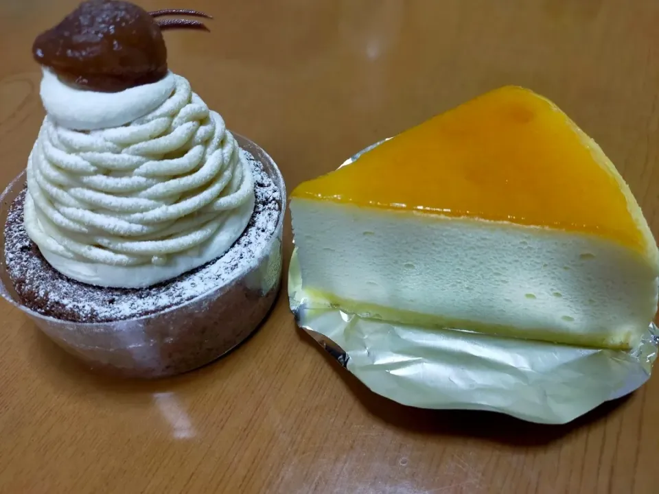 Snapdishの料理写真:六花亭　釧路でチーズスフレとモンブランとショコラチョコ（撮り忘れ）何とどれも1個200円代と安くて美味いよ|フージさん