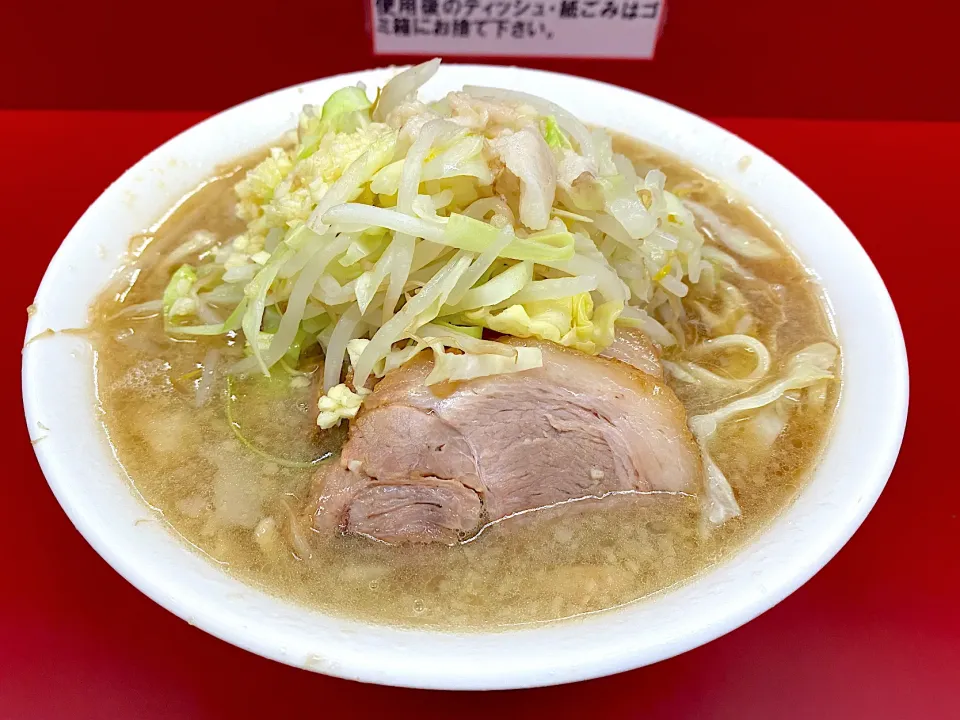 京急川崎店　大ラーメン　ニンニクアブラ|ひとしおぶですさん