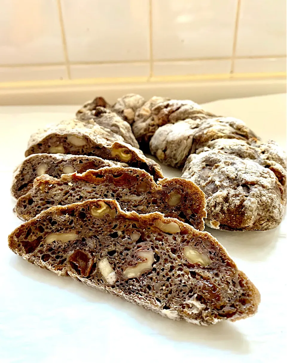 Dried Fruit & Walnut Multigrain Sourdough Breakfast Bread|gonbenさん