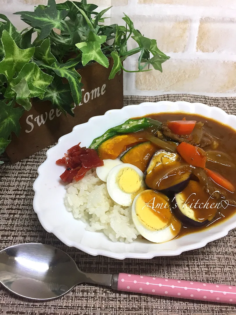 夏野菜カレー😆🍛|あみさん