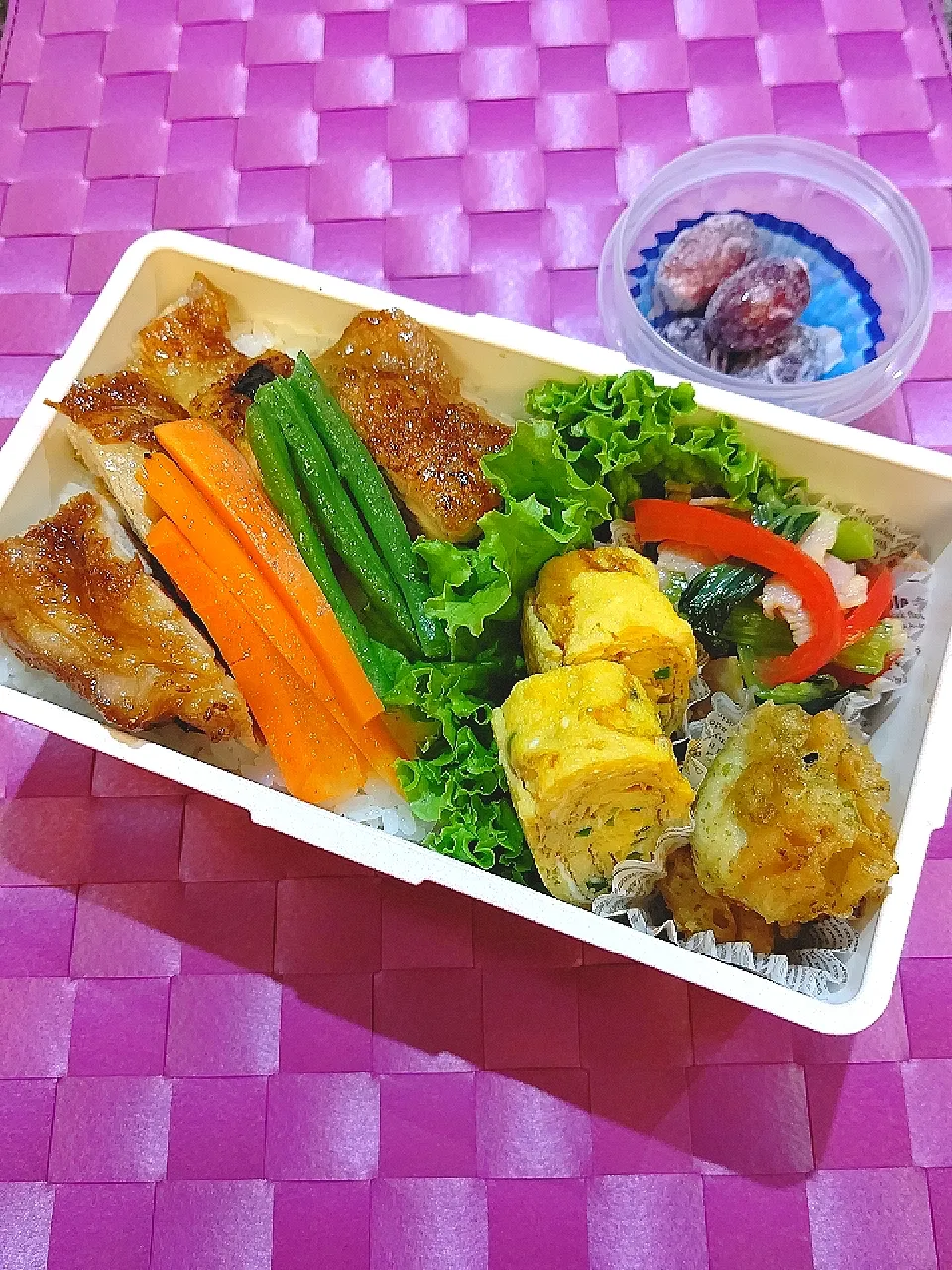 本日の中学生男子弁当|ピーチメルバさん