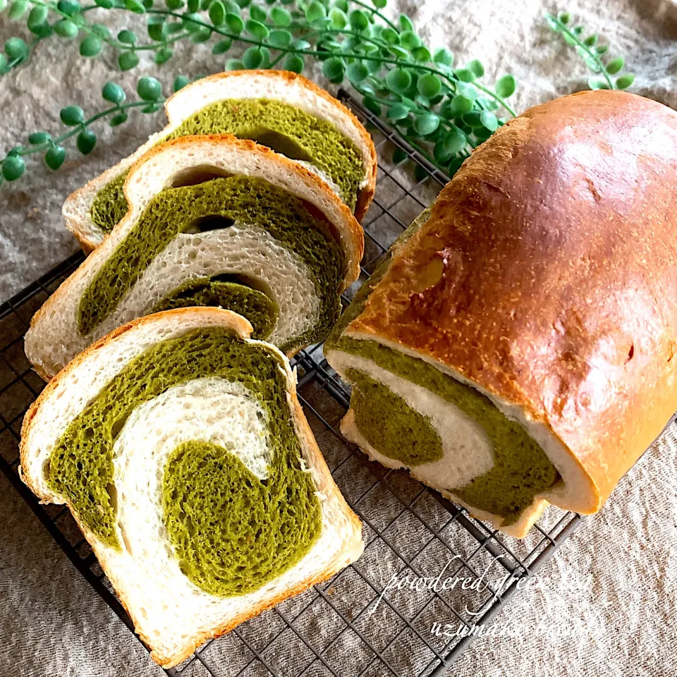 Snapdishの料理写真:抹茶うずまきパン🍞|ユッキーさん