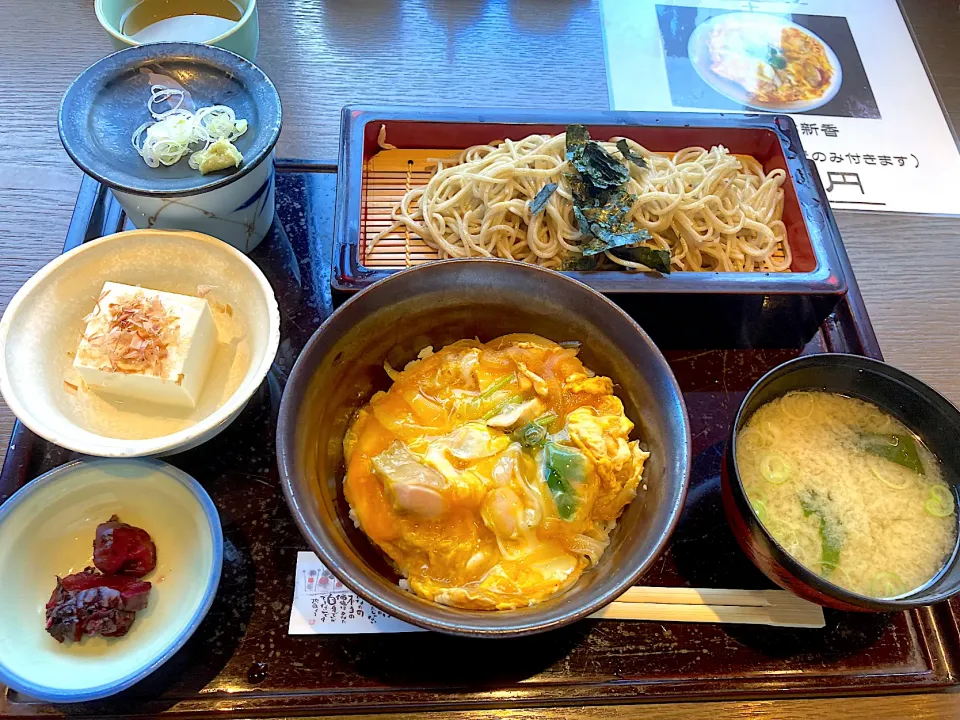 Snapdishの料理写真:赤鶏親子丼ランチ@みづ野(戸塚)|yoooochanさん