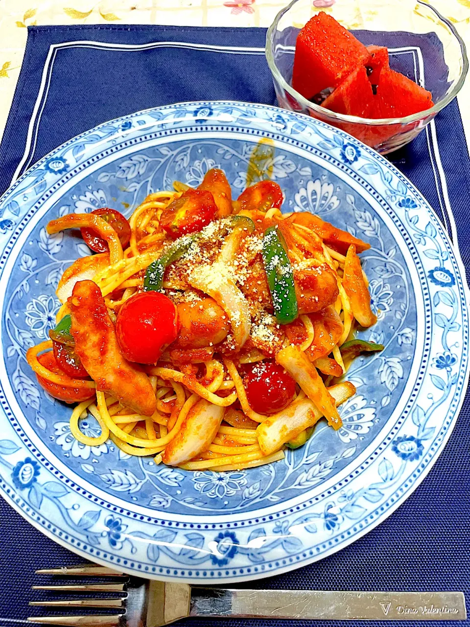 ミニトマトたっぷりのスパゲティ💖|つるひめさん