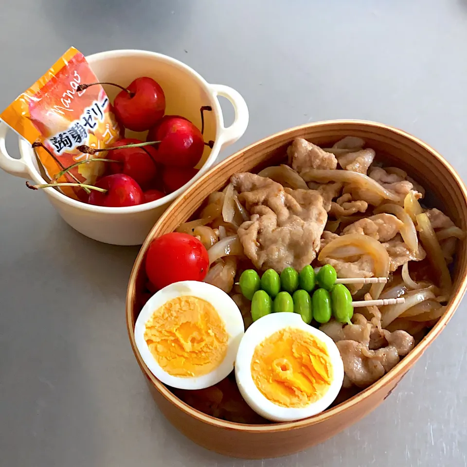 Snapdishの料理写真:6/30  次男豚丼弁当|すずちゅんさん