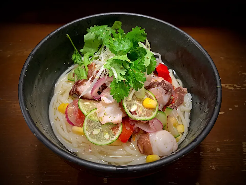 蛸のセビーチェそうめん|半田手延べそうめんの店 阿波や壱兆さん