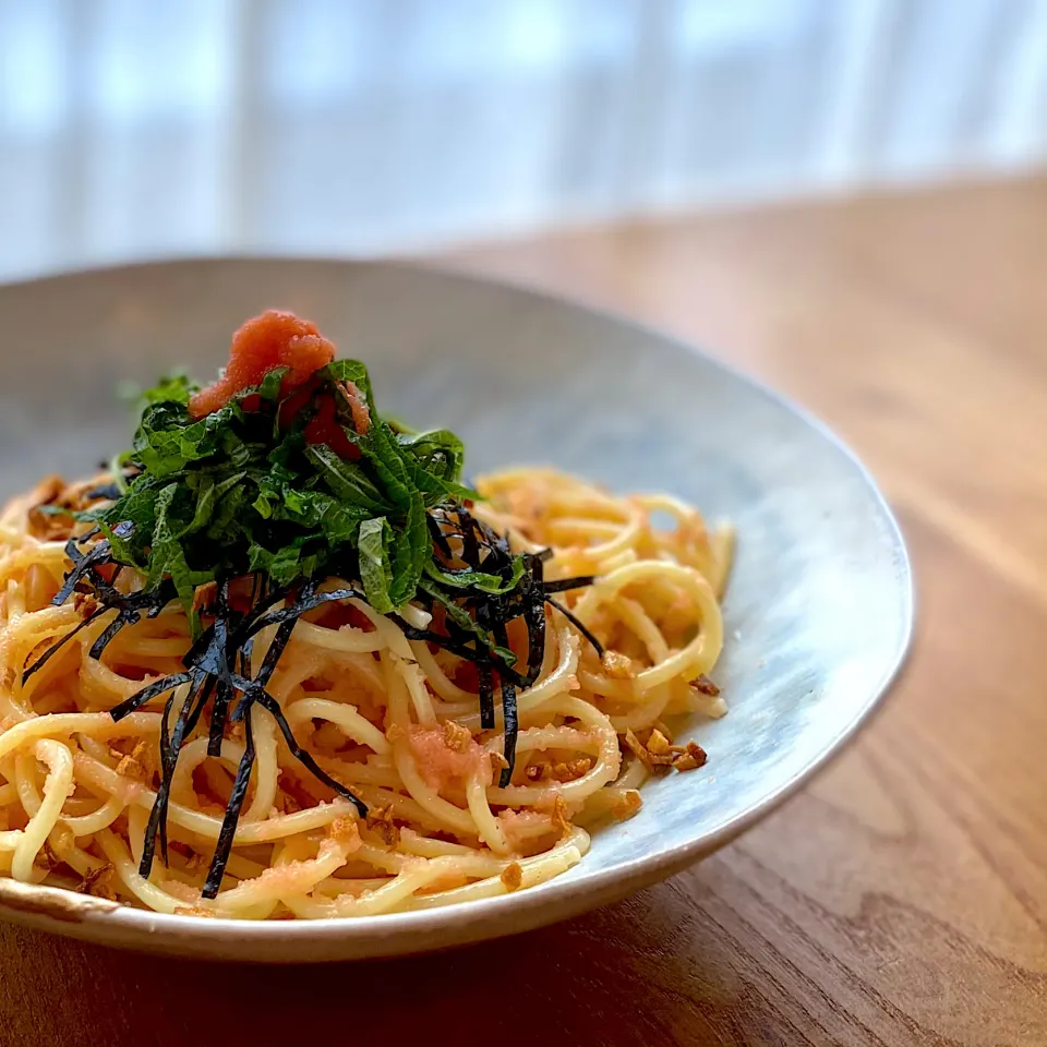 在宅ワークの今日は＊至高の明太パスタ！これは美味かった😆【リュウジのバズレシピ】|yu papaさん