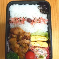 今日の長男さんのお弁当　タンドリーチキン弁当|ペコちゃんさん