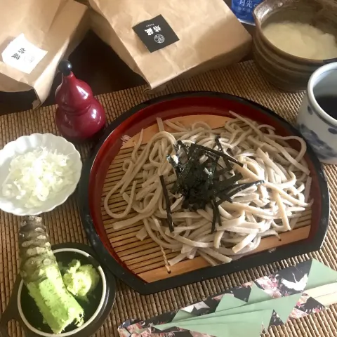 「自宅で簡単！ 山形蕎麦手打ち板そばセット（秘伝つゆ付き）」を使ってみたSnapdishの料理・レシピ写真:蕎麦ワールド〜劣等生｢オンラインレッスン」の巻