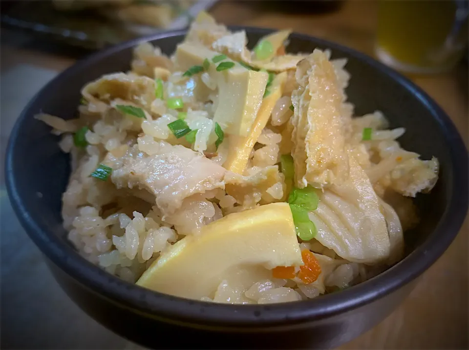 具沢山炊き込みご飯(筍、鶏皮、油揚げたっぷり)|やまひろさん