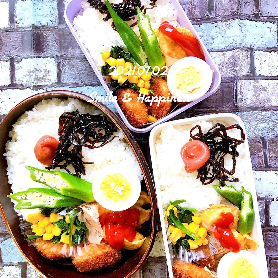 3人弁当😁|Rie Naganoさん