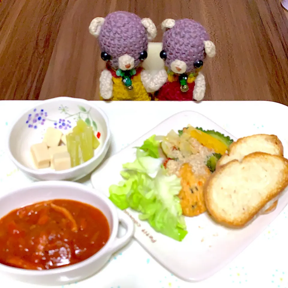 Snapdishの料理写真:お昼ごぱん（╹◡╹）|chagashiさん