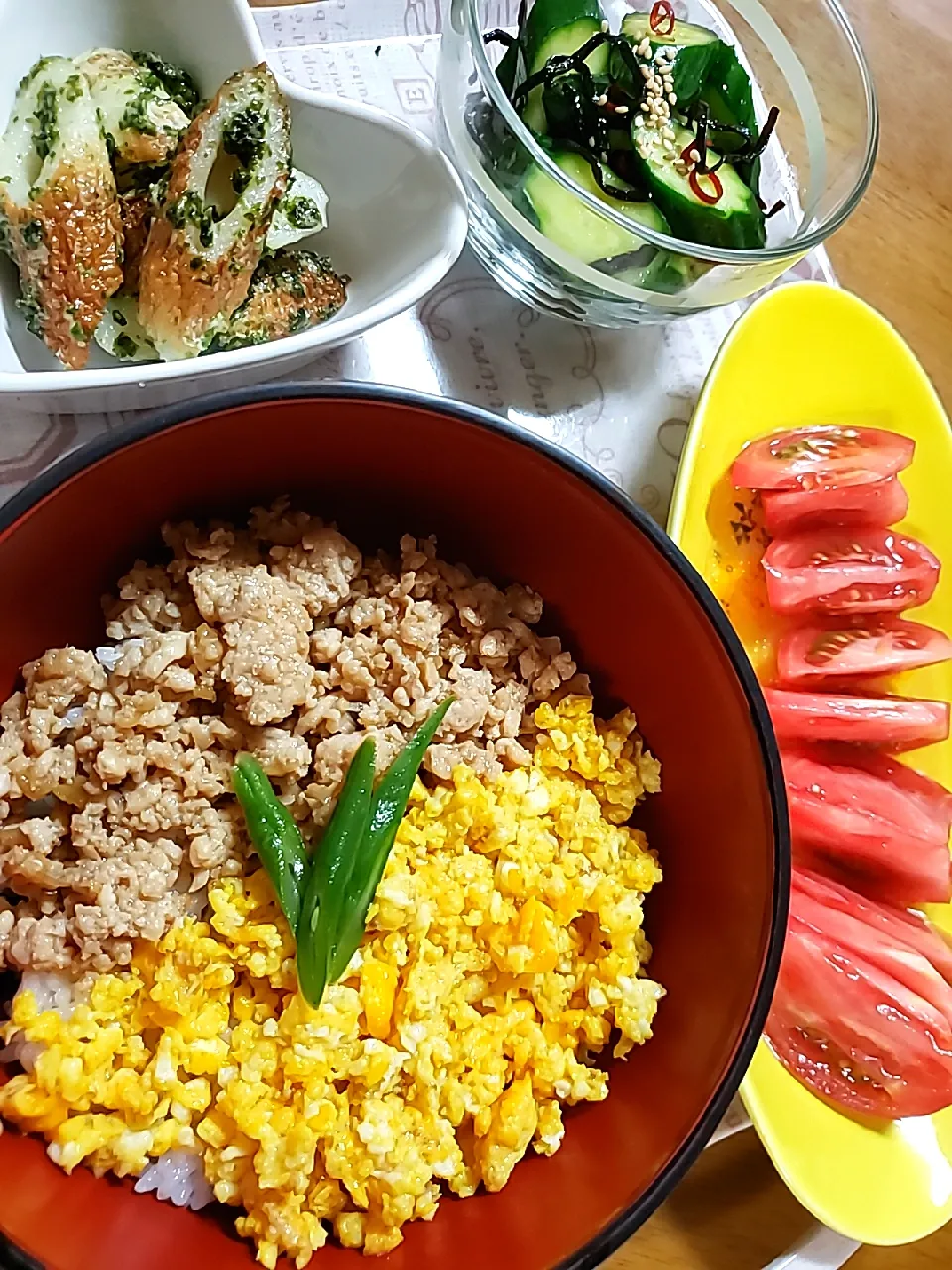 鶏そぼろ丼完成～🤗|aiさん