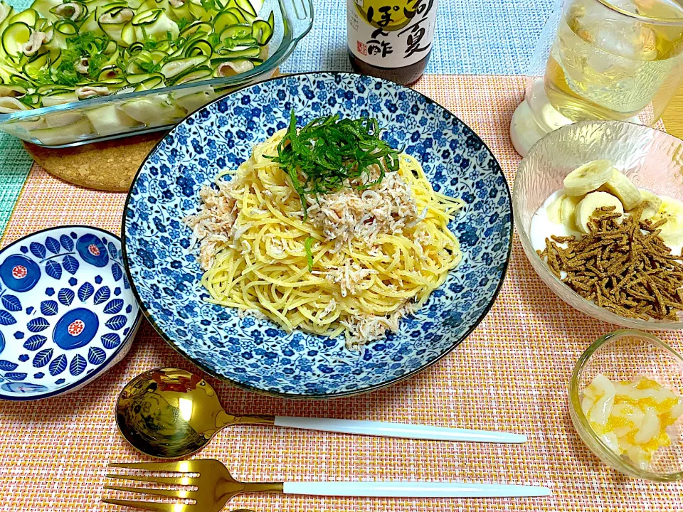 しらすと明太子のパスタ|めぐみんさん