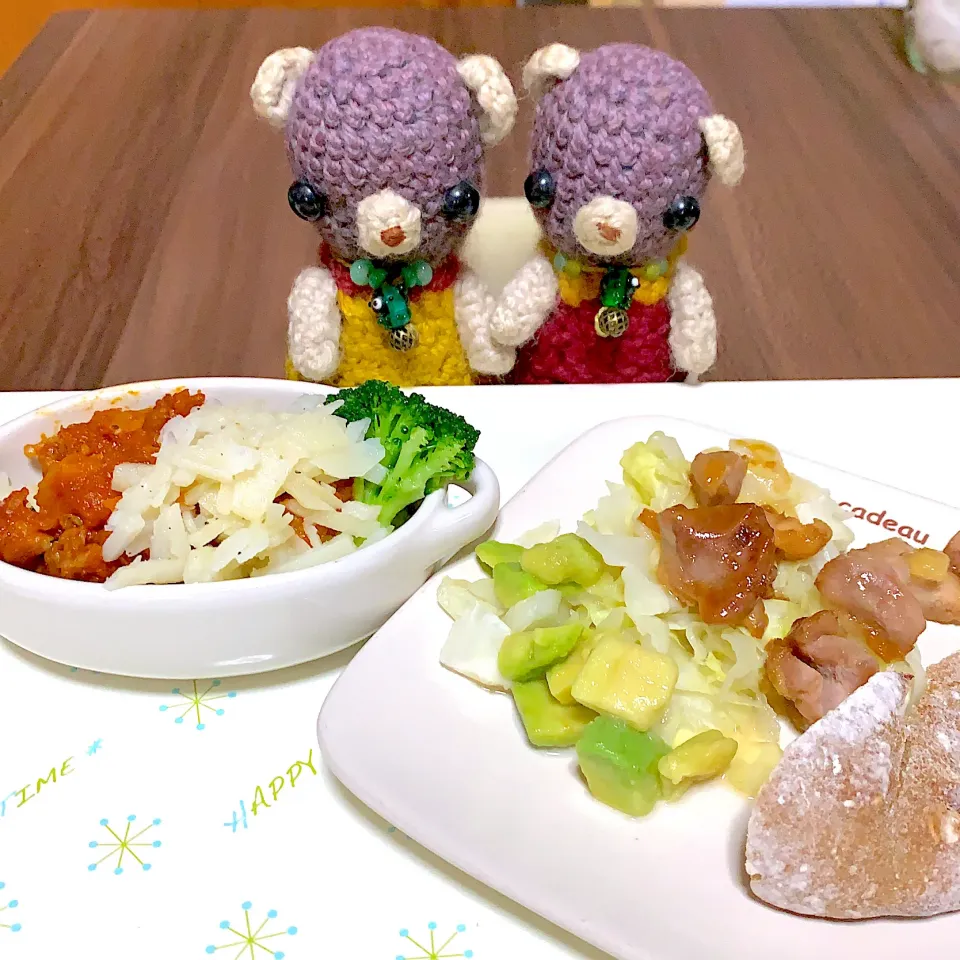 Snapdishの料理写真:お昼ごぱん(・∀・)|chagashiさん